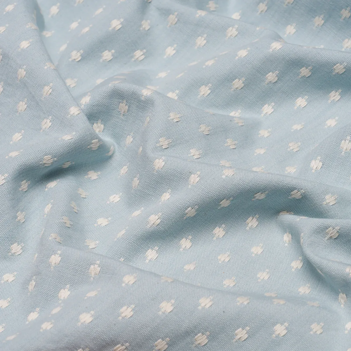 BARLOW fabric SOFT BLUE color by Schumacher