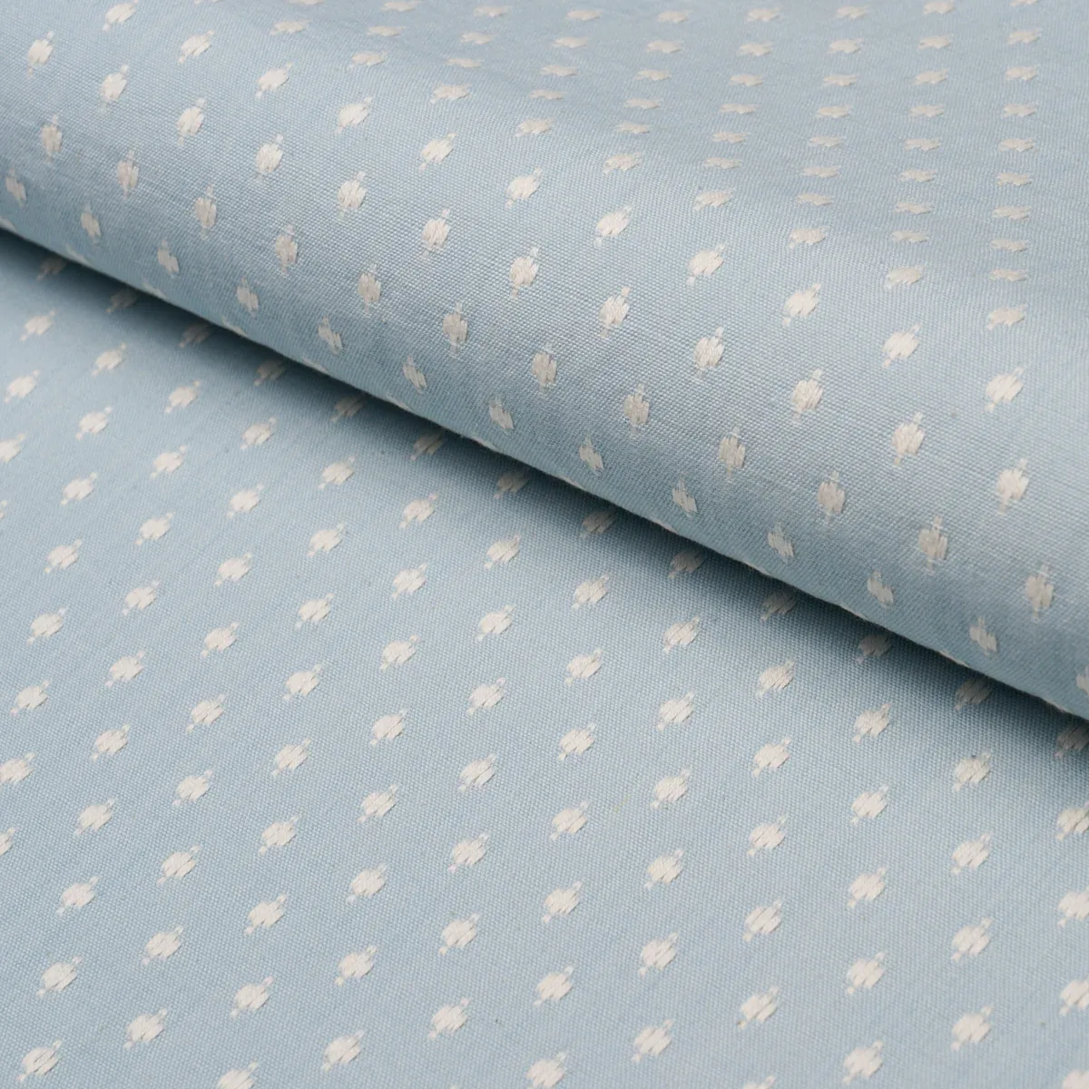 BARLOW fabric SOFT BLUE color by Schumacher