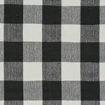 BARNES PERFORMANCE CHECK fabric BLACK color by Schumacher