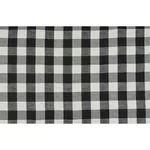 BARNES PERFORMANCE CHECK fabric BLACK color by Schumacher