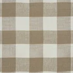 BARNES PERFORMANCE CHECK fabric NATURAL color by Schumacher