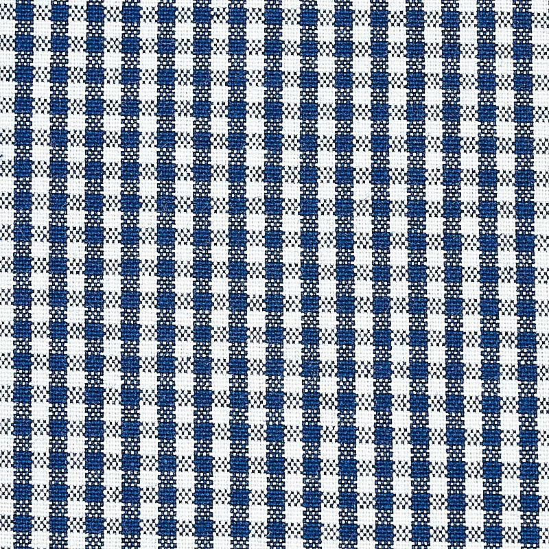 BARNET COTTON CHECK Fabric – NAVY | Schumacher | Wallpaper T BARNET COTTON CHECK fabric NAVY color by Schumacher
