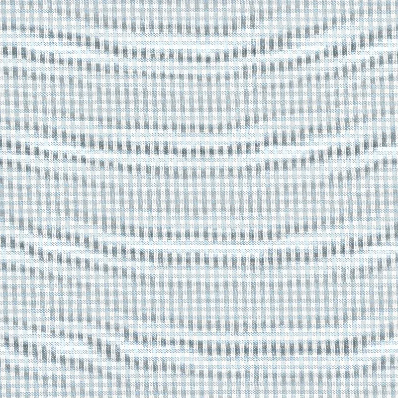 BARNET COTTON CHECK Fabric – SKY | Schumacher | Wallpaper Tw BARNET COTTON CHECK fabric SKY color by Schumacher