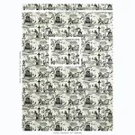 Bassano Embroidered Toile Fabric – BLACK | Schumacher | Wall Bassano Embroidered Toile fabric BLACK color by Schumacher