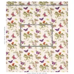 BAUDIN BUTTERFLY CHINTZ Fabric – PURPLE | Schumacher | Wallp BAUDIN BUTTERFLY CHINTZ fabric PURPLE color by Schumacher