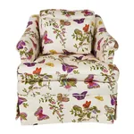 BAUDIN BUTTERFLY CHINTZ Fabric – PURPLE | Schumacher | Wallp BAUDIN BUTTERFLY CHINTZ fabric PURPLE color by Schumacher