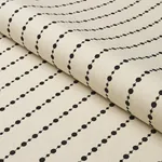 BEADED STRIPE Fabric – BLACK AND CREAM | Schumacher | Wallpa BEADED STRIPE fabric BLACK AND CREAM color by Schumacher