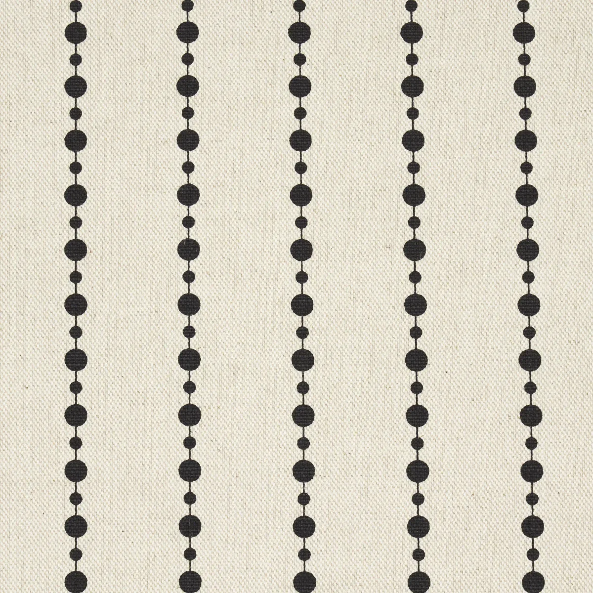 BEADED STRIPE Fabric – BLACK AND CREAM | Schumacher | Wallpa BEADED STRIPE fabric BLACK AND CREAM color by Schumacher