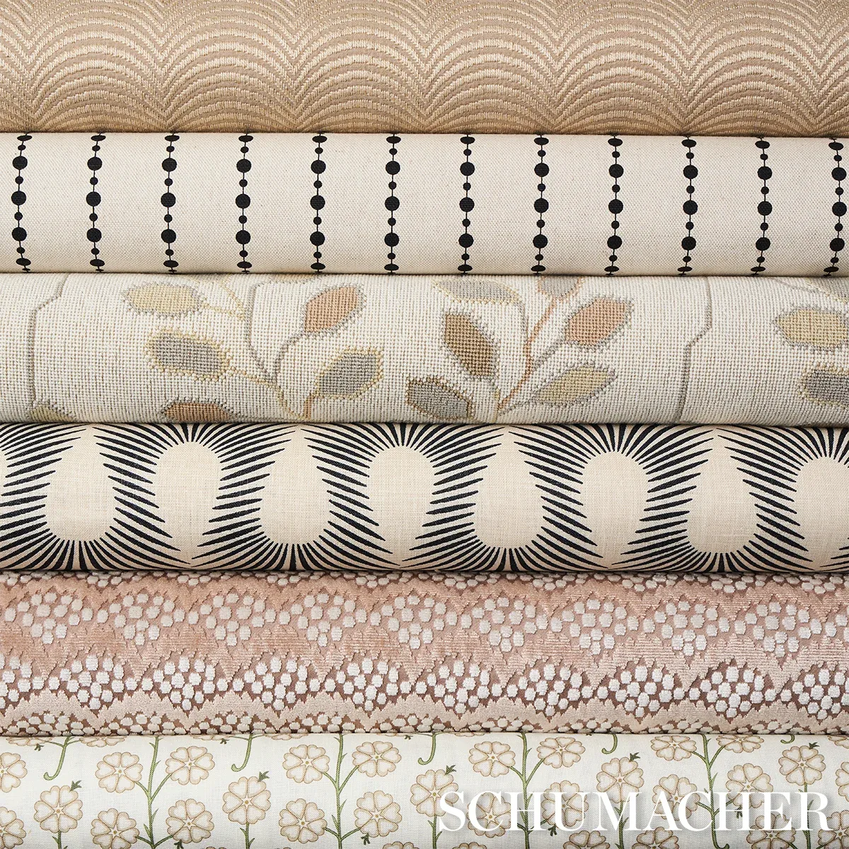 BEADED STRIPE Fabric – BLACK AND CREAM | Schumacher | Wallpa BEADED STRIPE fabric BLACK AND CREAM color by Schumacher