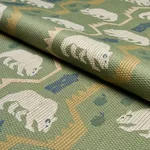 BEAR BRIGADE fabric FOREST color by Schumacher