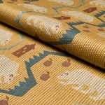 BEAR BRIGADE fabric OCHRE color by Schumacher