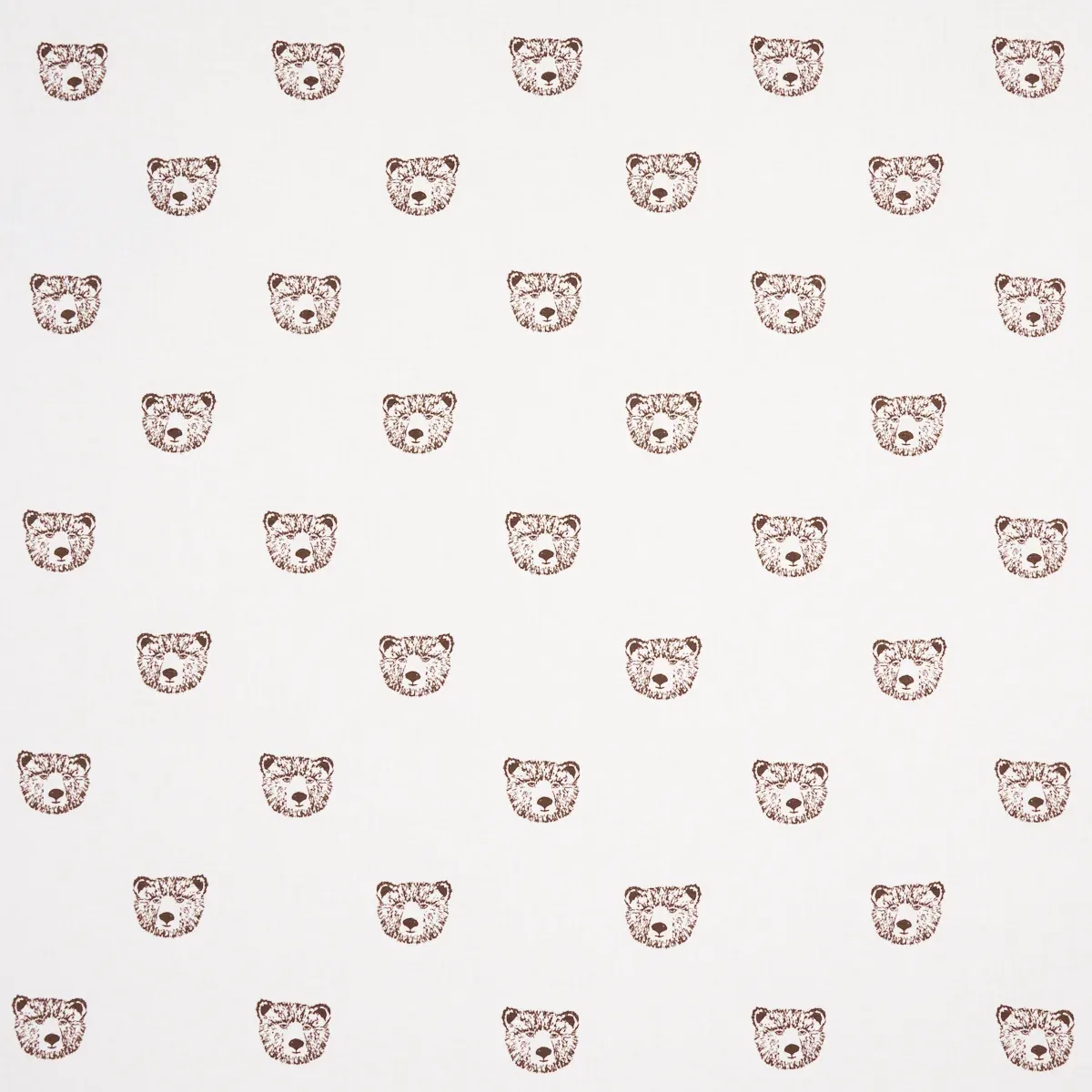 BEAR HIGH PERFORMANCE PRINT fabric IVORY color by Schumacher