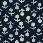 BEATRIZ HANDPRINT fabric INDIGO color by Schumacher