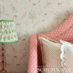 BEATRIZ HANDPRINT Fabric – SAGE | Schumacher | Wallpaper Twi BEATRIZ HANDPRINT fabric SAGE color by Schumacher