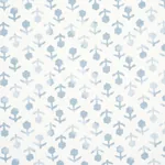 BEATRIZ HANDPRINT Fabric – SKY | Schumacher | Wallpaper Twin BEATRIZ HANDPRINT fabric SKY color by Schumacher