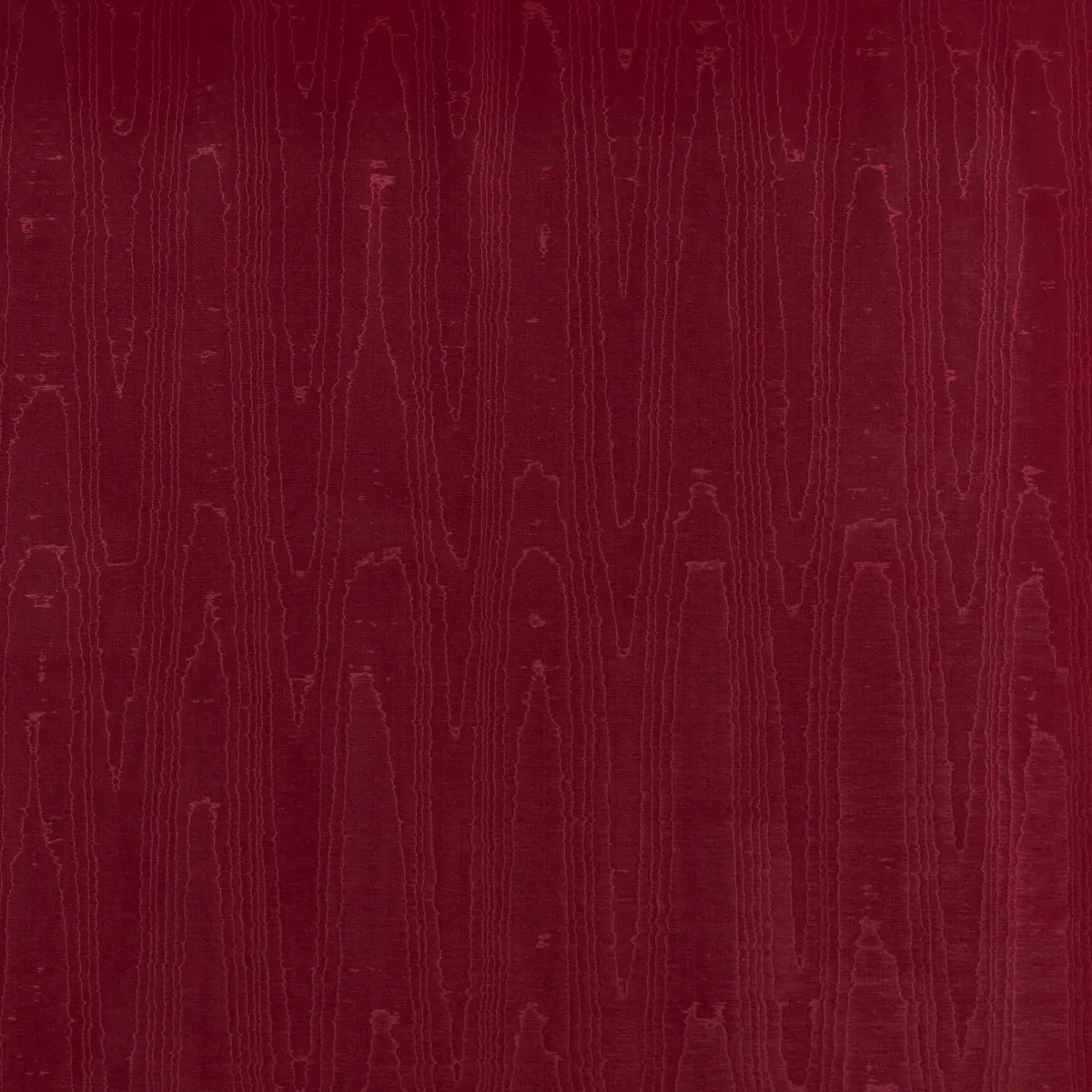 BEAU COTTON LINEN MOIRÉ fabric CRIMSON color by Schumacher