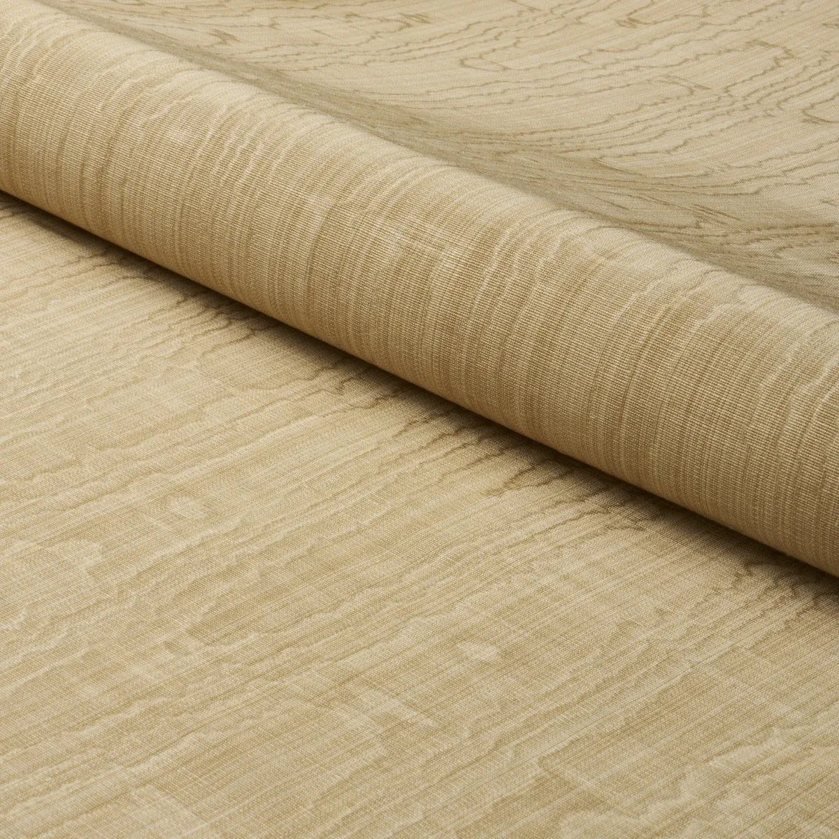 BEAU COTTON LINEN MOIRÉ fabric SOFT GOLD color by Schumacher