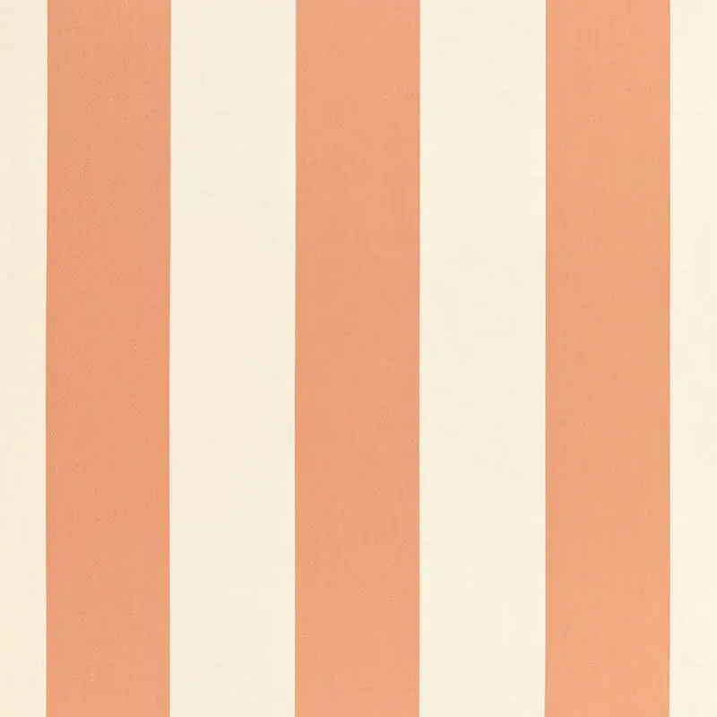 BEAUFORT AWNING STRIPE fabric PECHE color by Schumacher