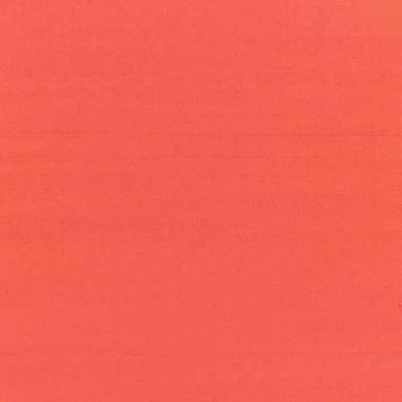 BECKFORD COTTON PLAIN fabric POPPY color by Schumacher