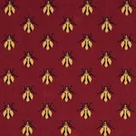 BEE ÉPINGLÉ Fabric – RED | Schumacher | Wallpaper Twins BEE ÉPINGLÉ fabric RED color by Schumacher