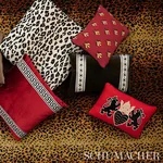 BEE ÉPINGLÉ Fabric – RED | Schumacher | Wallpaper Twins BEE ÉPINGLÉ fabric RED color by Schumacher