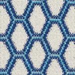 BEEHIVE fabric BLUE color by Schumacher