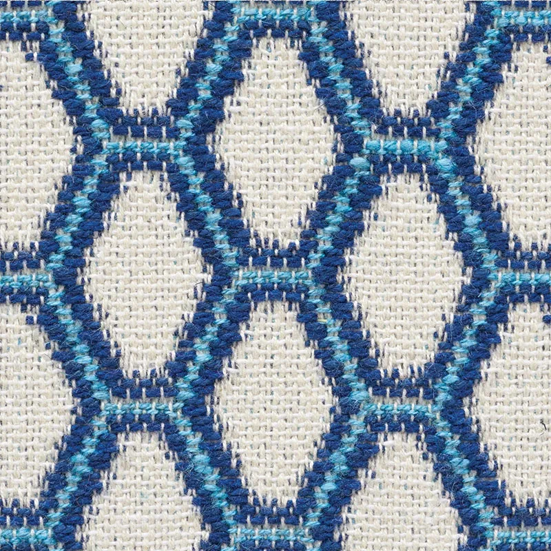 BEEHIVE fabric BLUE color by Schumacher