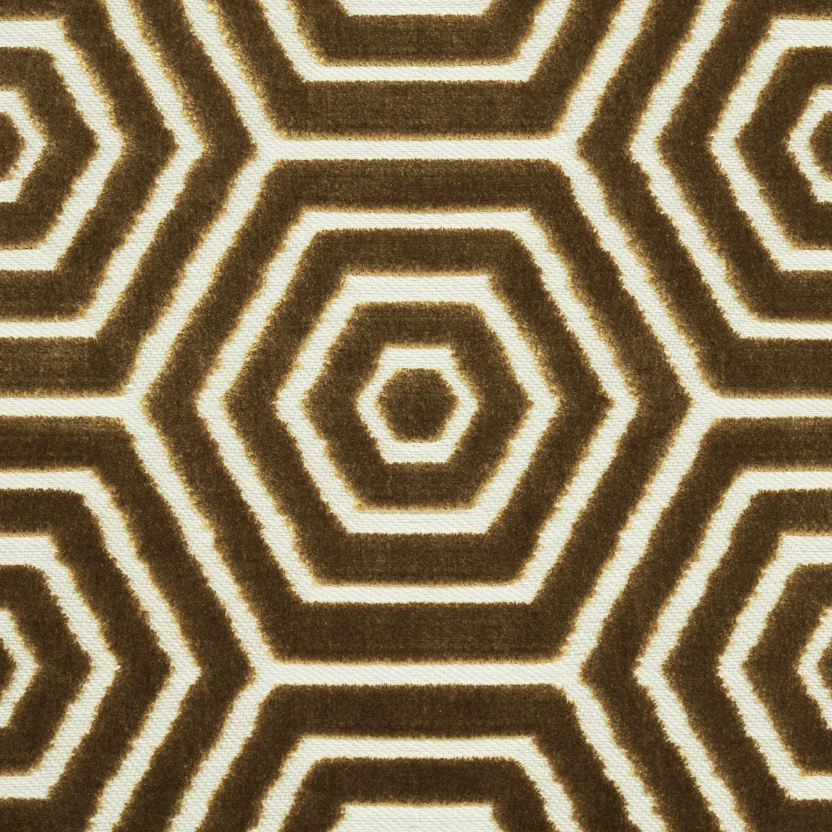 BEES KNEES CUT VELVET fabric GOLD color by Schumacher