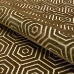 BEES KNEES CUT VELVET fabric GOLD color by Schumacher