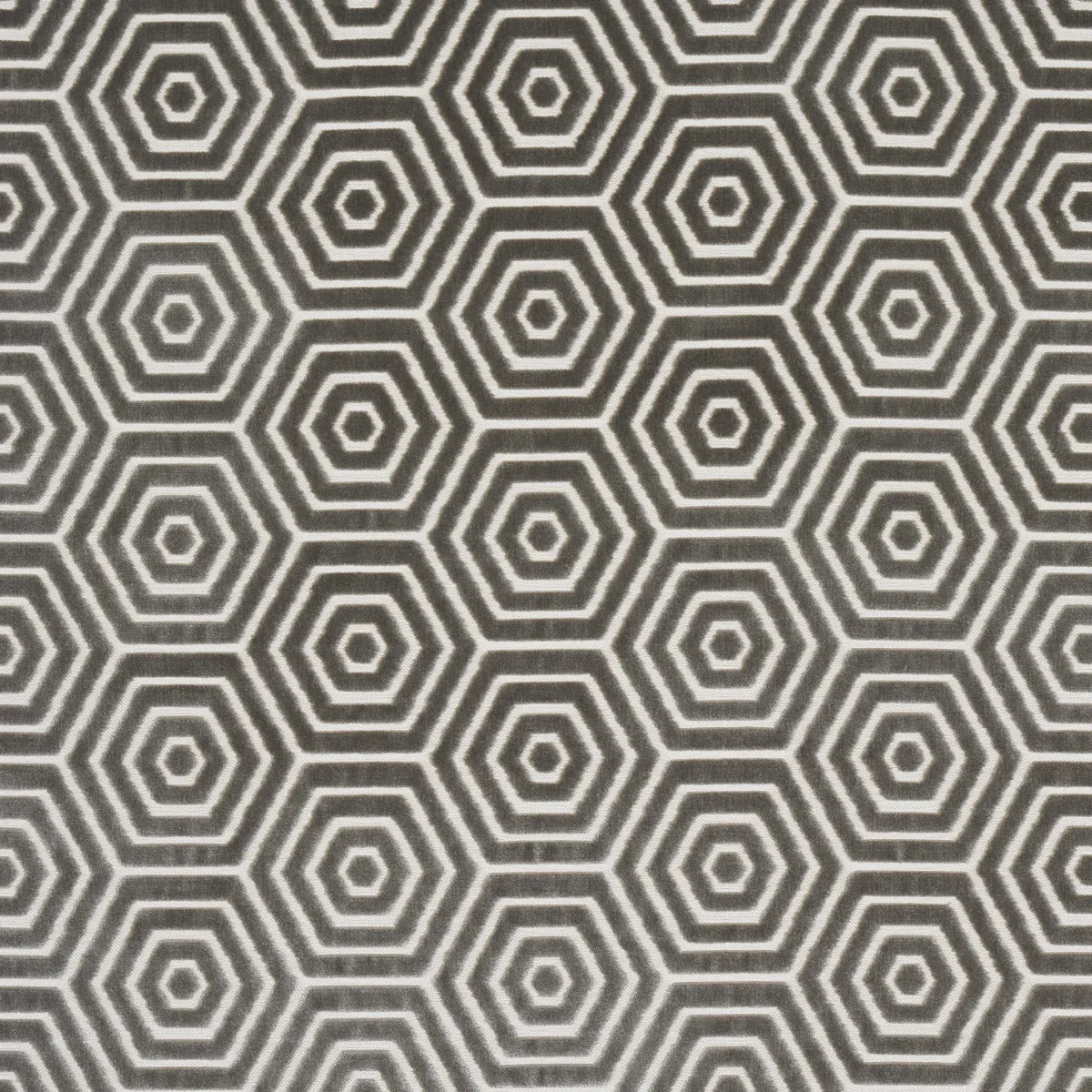 BEES KNEES CUT VELVET fabric GREY color by Schumacher