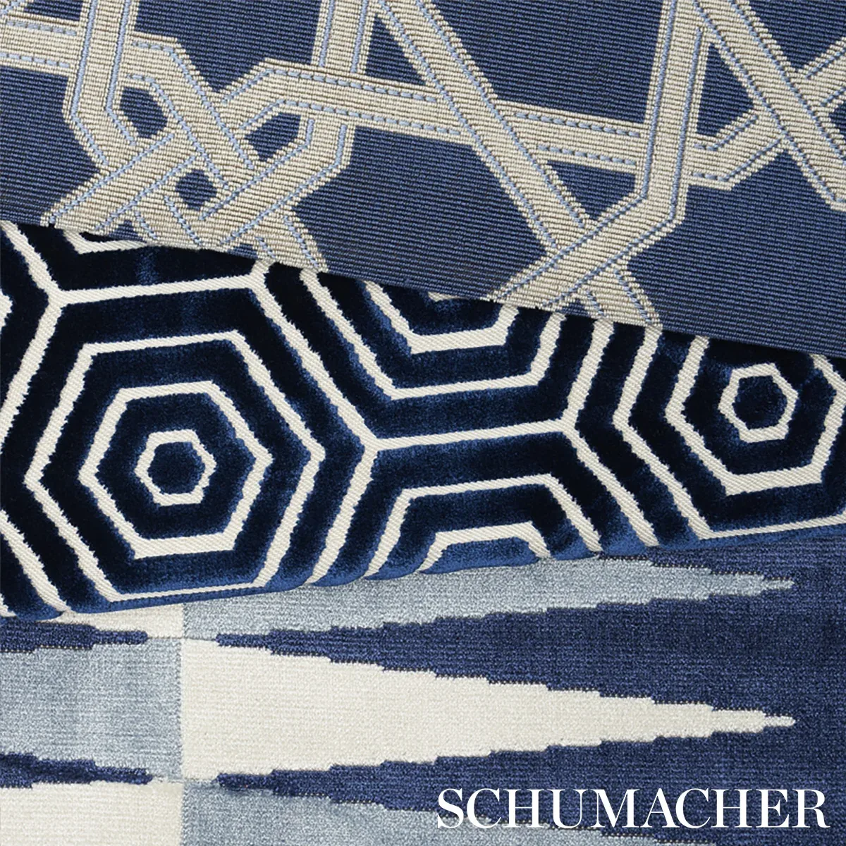 BEES KNEES CUT VELVET Fabric – NAVY | Schumacher | Wallpaper BEES KNEES CUT VELVET fabric NAVY color by Schumacher