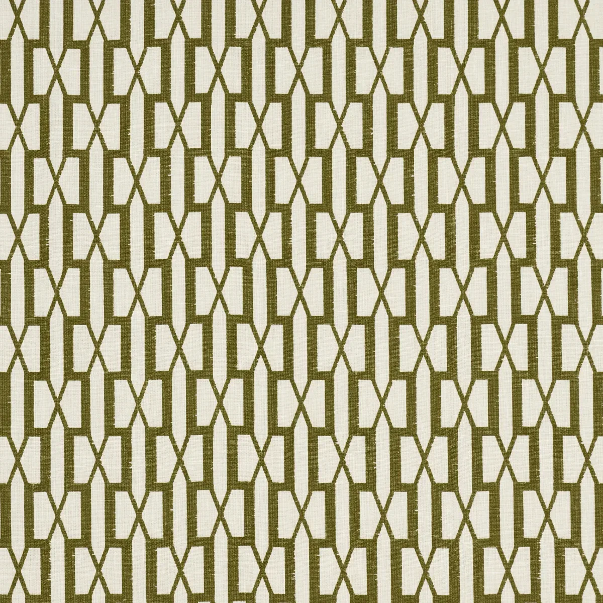 BELVEDERE fabric OLIVE color by Schumacher