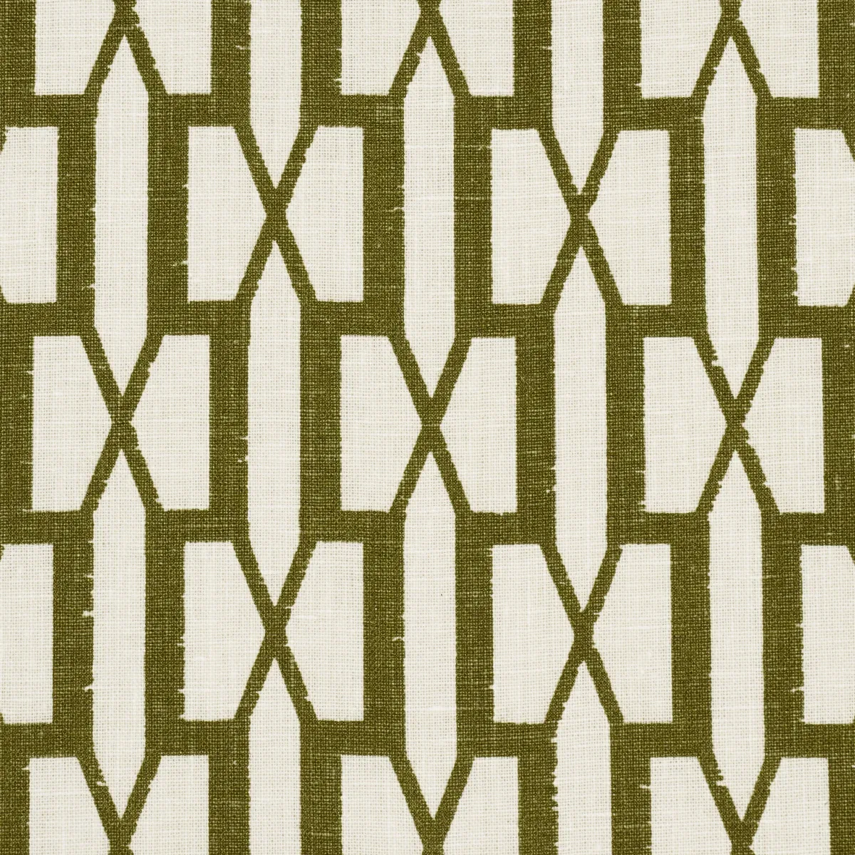 BELVEDERE fabric OLIVE color by Schumacher