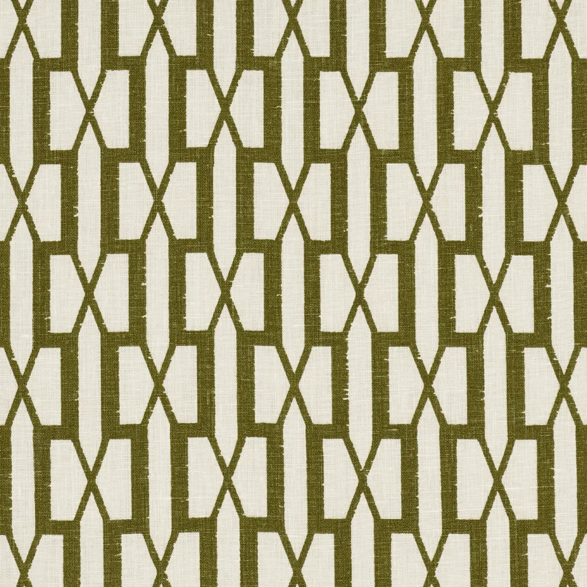 BELVEDERE fabric OLIVE color by Schumacher