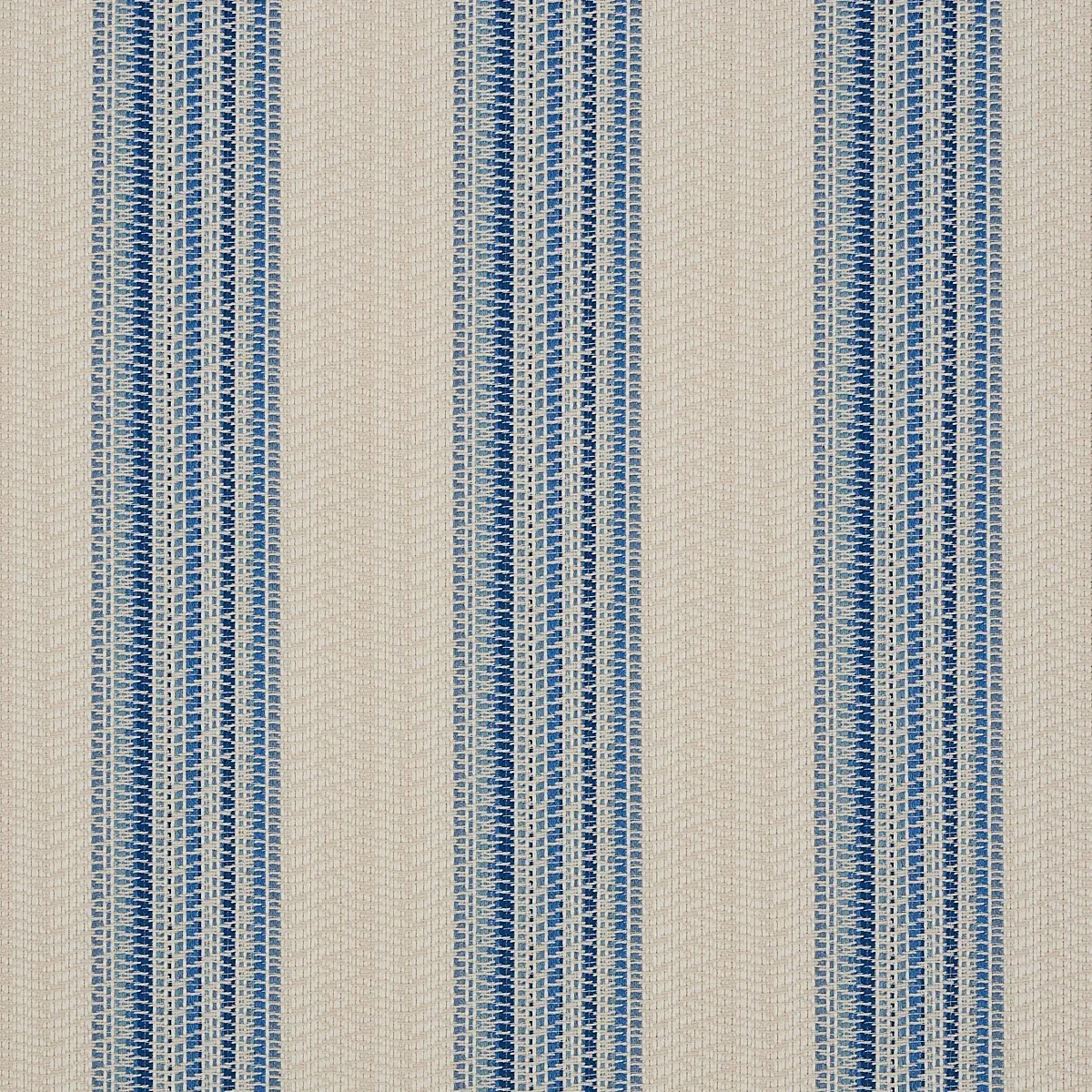 BENDITA STRIPE INDOOR/OUTDOOR fabric BLUE color by Schumacher