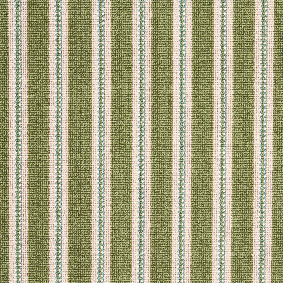 BENSON STRIPE ÉPINGLÉ fabric GREEN color by Schumacher