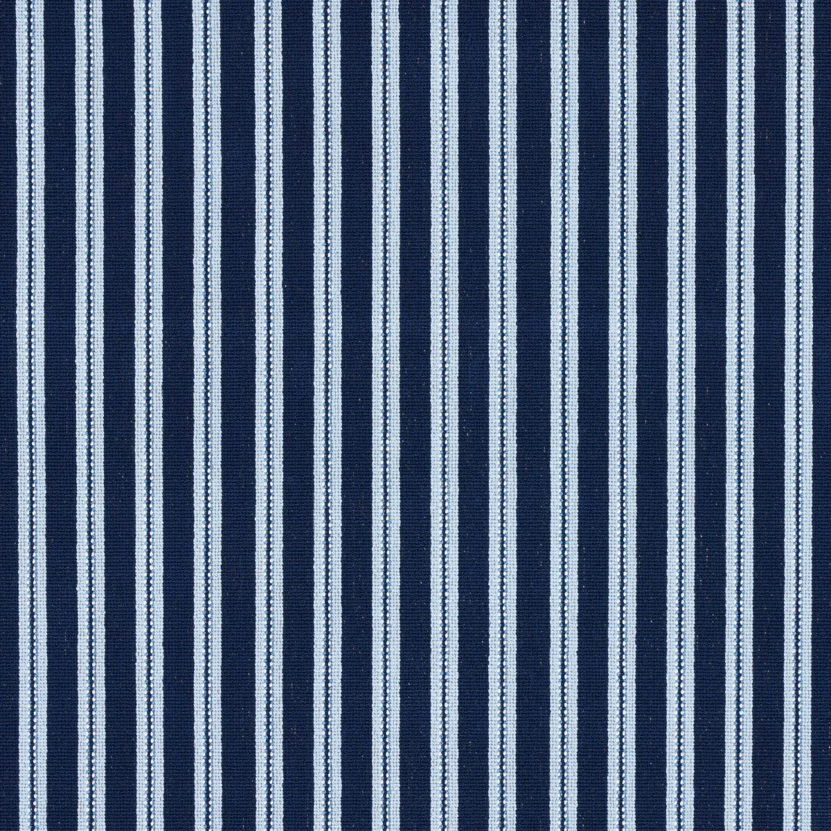 BENSON STRIPE ÉPINGLÉ fabric NAVY color by Schumacher