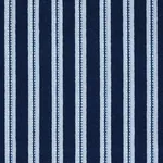 BENSON STRIPE ÉPINGLÉ fabric NAVY color by Schumacher