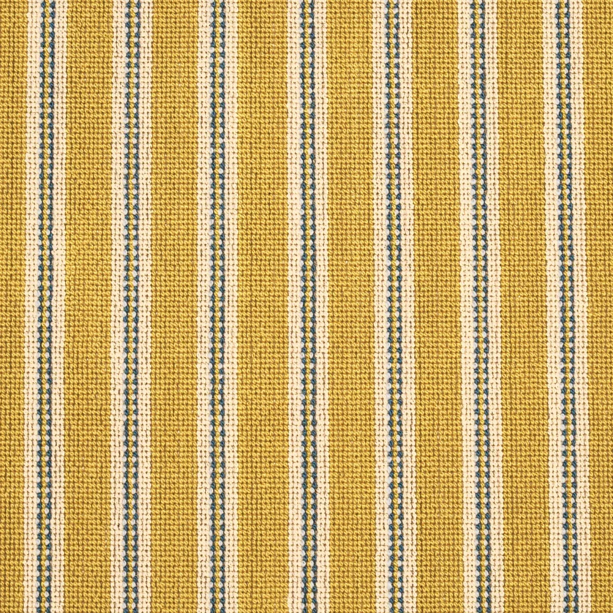 BENSON STRIPE ÉPINGLÉ fabric SAFFRON color by Schumacher