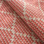 BERG ÉPINGLÉ fabric CORAL color by Schumacher