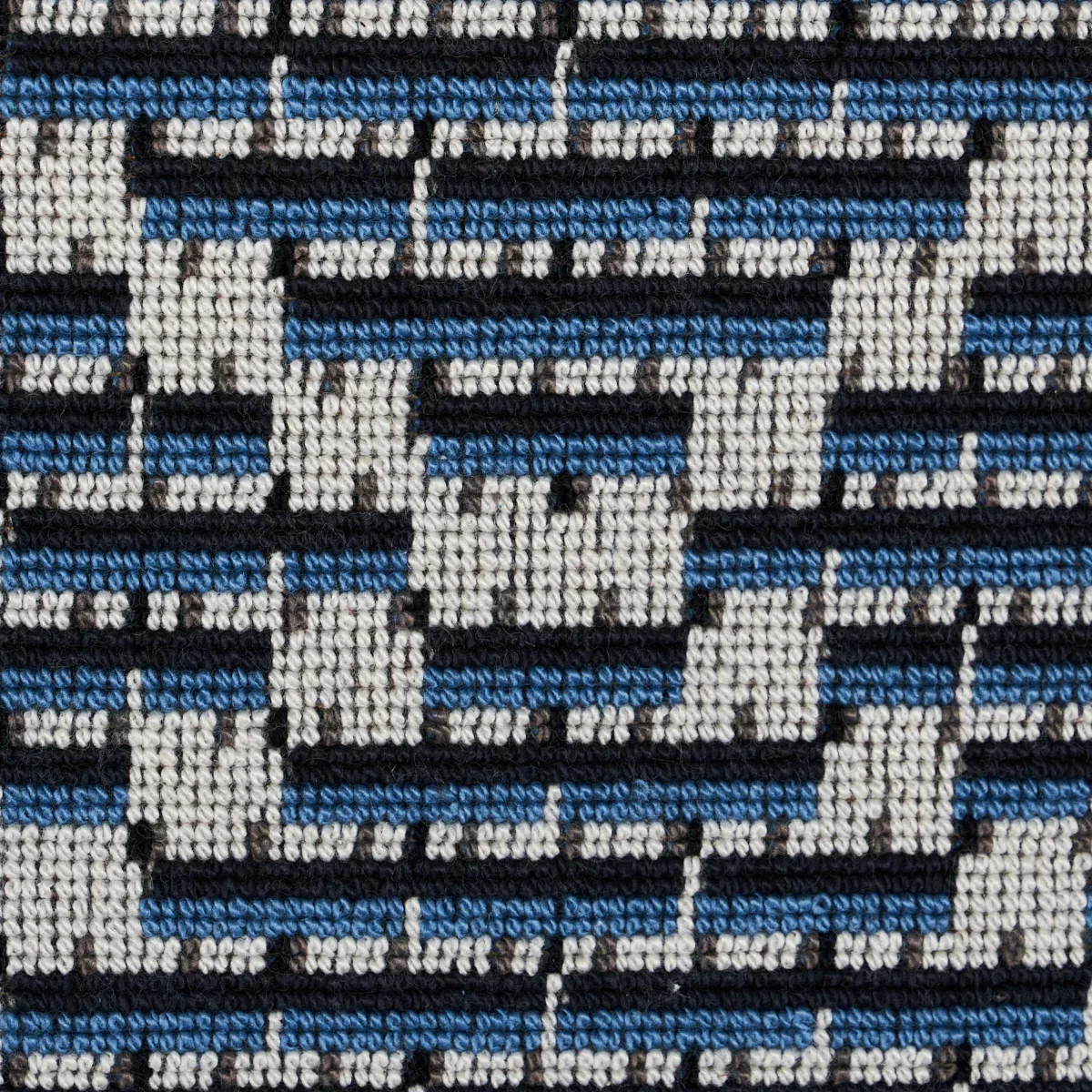 BERG ÉPINGLÉ Fabric – INDIGO | Schumacher | Wallpaper Twins BERG ÉPINGLÉ fabric INDIGO color by Schumacher