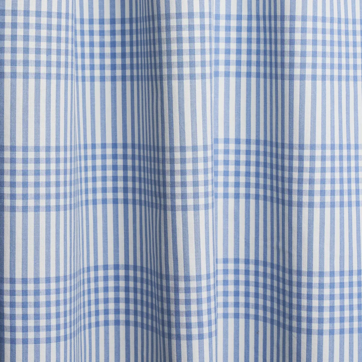 BERGEN PLAID fabric SKY color by Schumacher
