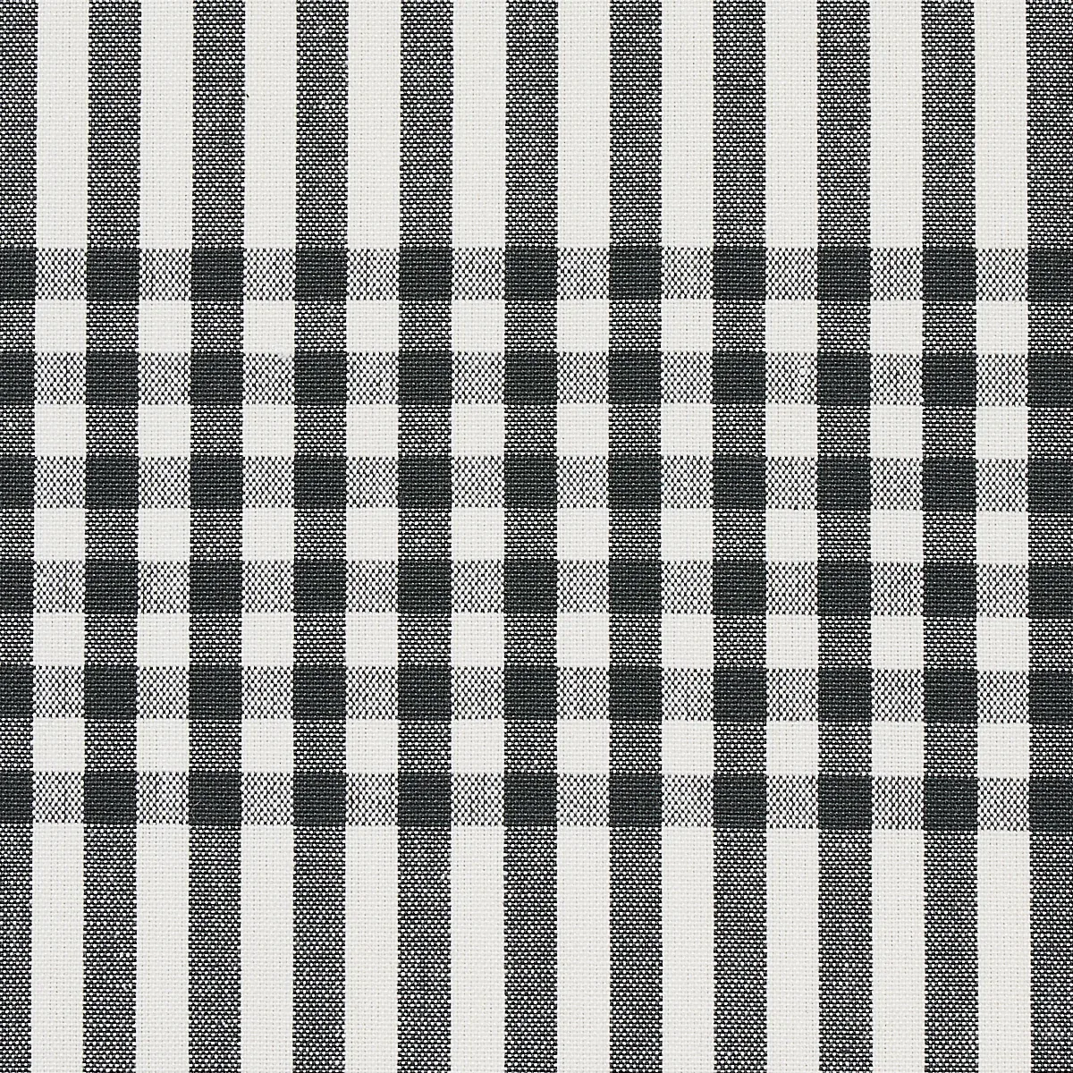 BERGEN PLAID fabric SLATE color by Schumacher