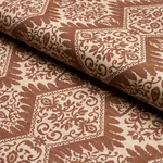 BERKELEY HAND PRINTED SILK Fabric – CHESTNUT | Schumacher | BERKELEY HAND PRINTED SILK fabric CHESTNUT color by Schumacher