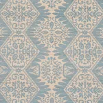 BERKELEY HAND PRINTED SILK Fabric – CORNFLOWER | Schumacher BERKELEY HAND PRINTED SILK fabric CORNFLOWER color by Schumacher