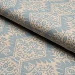 BERKELEY HAND PRINTED SILK Fabric – CORNFLOWER | Schumacher BERKELEY HAND PRINTED SILK fabric CORNFLOWER color by Schumacher