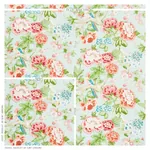 BERMUDA BLOSSOMS Fabric – AQUA | Schumacher | Wallpaper Twin BERMUDA BLOSSOMS fabric AQUA color by Schumacher