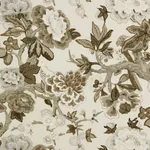 BERMUDA BLOSSOMS Fabric – SNOW | Schumacher | Wallpaper Twin BERMUDA BLOSSOMS fabric SNOW color by Schumacher