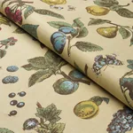 BERRY GROVE Fabric – BUTTER | Schumacher | Wallpaper Twins BERRY GROVE fabric BUTTER color by Schumacher