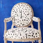 BESPOTTED fabric BLACK color by Schumacher